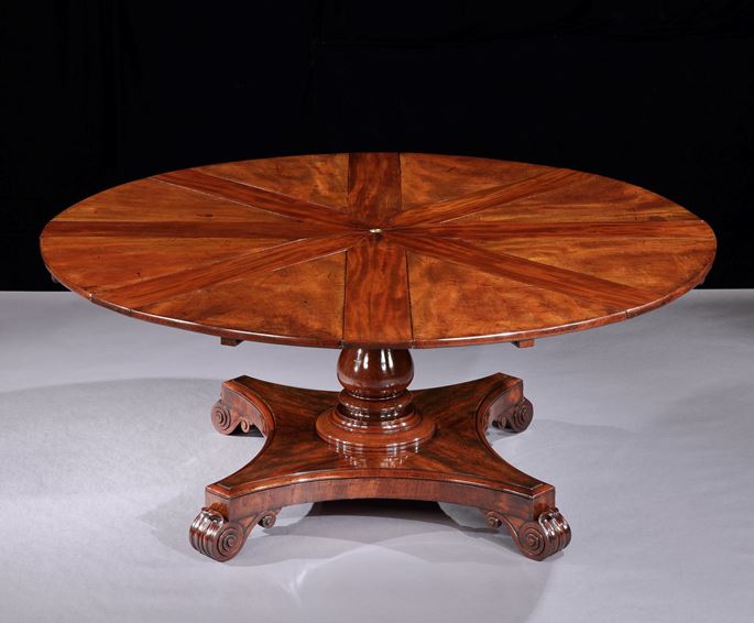 JOHNSTONE JUPE &amp; CO. - A WILLIAM IV RADIALLY EXTENDING DINING TABLE No. 6391 | MasterArt